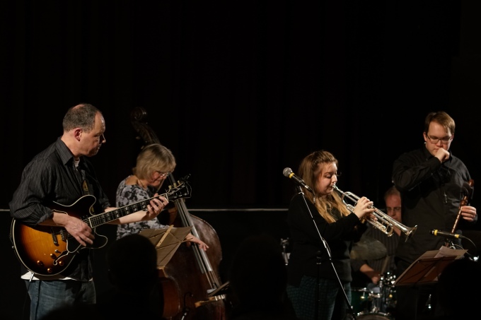 The Ridouts at Fleet Jazz Club on 15 Nov 2017. Photograph courtesy of Ben Casey (Aldershot, Farnham and Fleet Camera Club)